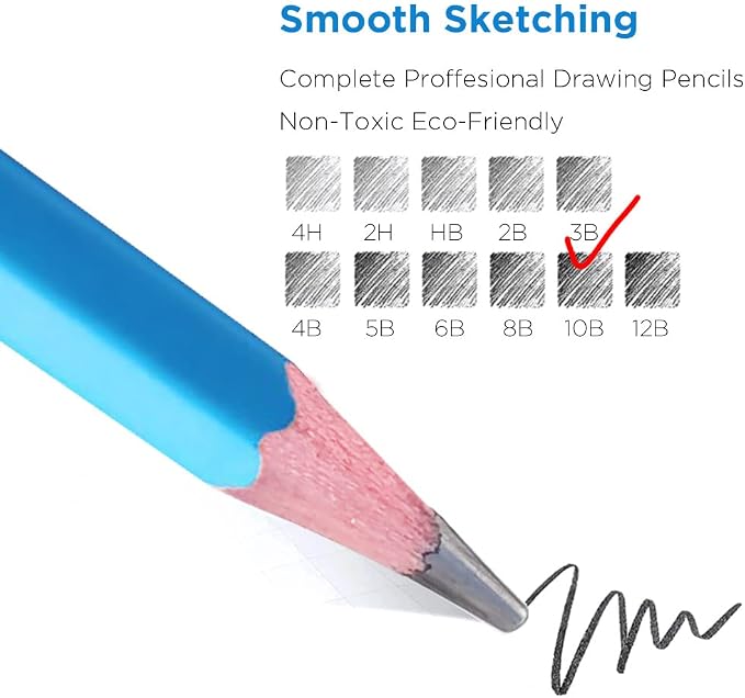 Sketch Pencils for Drawing 3B, Sketching & Doodling | Graphite Pencil for - Image 3