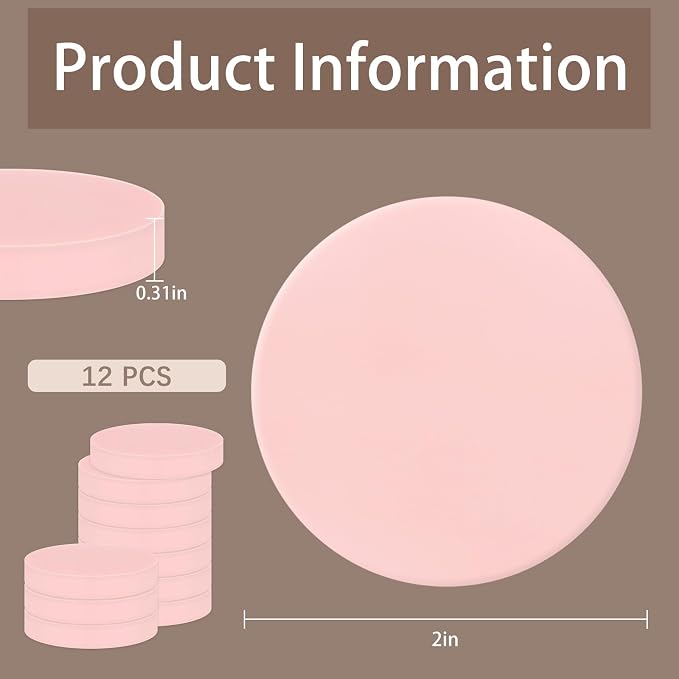 12Pcs Round Linoleum Blocks for Printmaking, 2x2in Premium Rubber Stamps - Image 2