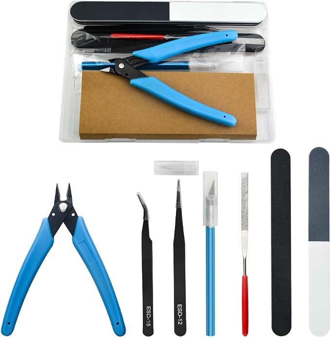 Professional 8 PCS Model Tools Kit Modeler Basic Tools Craft Set Hobby Building by BXQINLENX