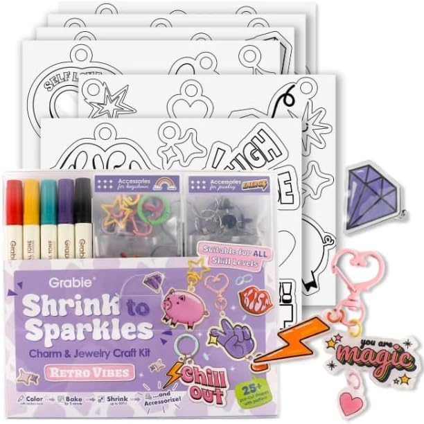 Grabie DIY Shrink Art Craft Kit Jewelry Making Kit by Grabie
