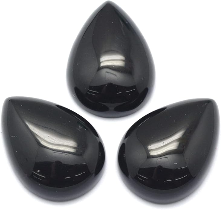 Fashewelry Natural Teardrop Flat Back Cabochons Beads by FASHEWELRY