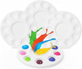 Mr. Pen- Round Paint Tray Palettes, 4 Pack | Plastic White Palettes by MrPen