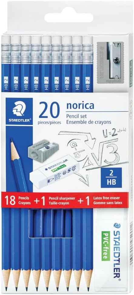 STAEDTLER Norica #2 HB Wood-Cased Pencil Set, 12 Pack, 216 Graphite Pencils | - Image 7