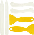 WONVOC 6 pcs Bone Folders, Crease Makers, Scoring Tool, Plastic Bone Folder by wonvoc