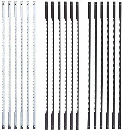 Scroll Saw Blades 10, 18, 21 TPI - Fits Skil SKL-80181 - Pinned Woodworking Sawblades (Pack of 36, 12 per TPI)