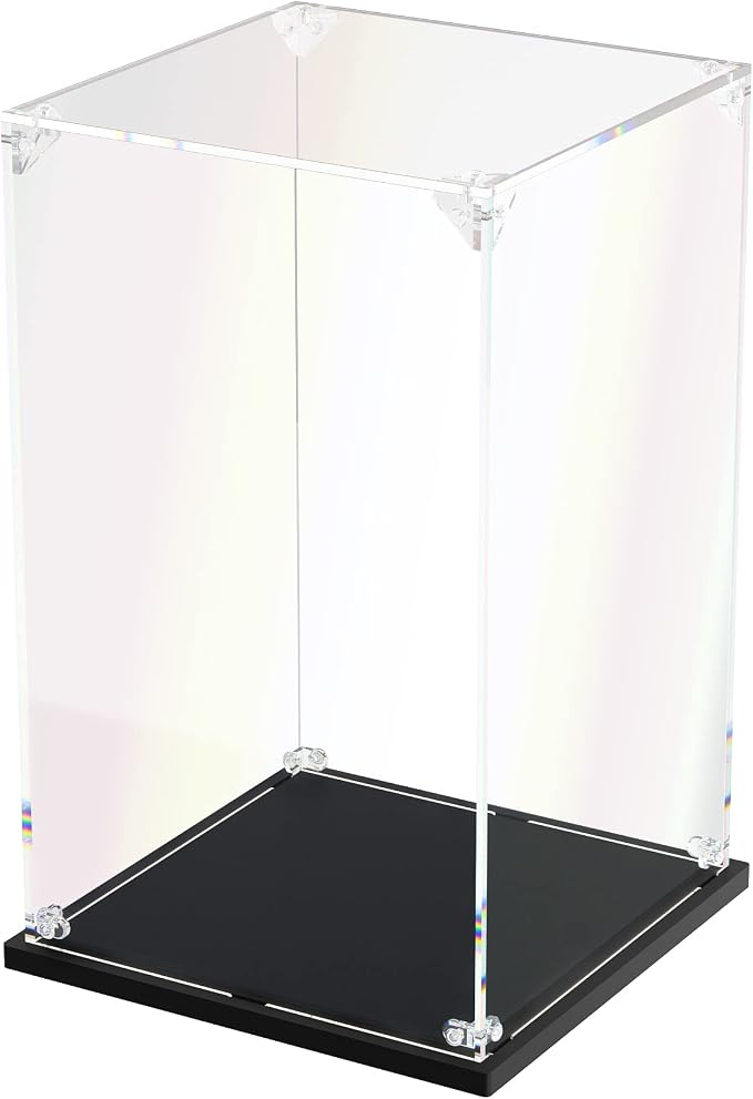 Clear Acrylic Display Case, Self-Assemble Showcase by dofopo