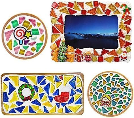 1.1LB Mixed Color Irregular Crystal Mosaic Tiles, Tiny Mini Mosaic Tile DIY - Image 6