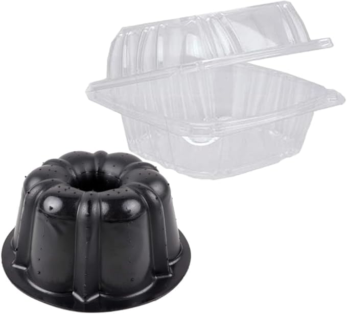 O'CREME Polystyrene Hinged-Lid Container 6 Inch Wide x 3.1 Inch High - Image 2