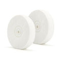 SCOTTCHEN Polishing Wheel 6" x 1/2" Arbor Soft Flannel 30plys for Bench Grinder - 2 Pack