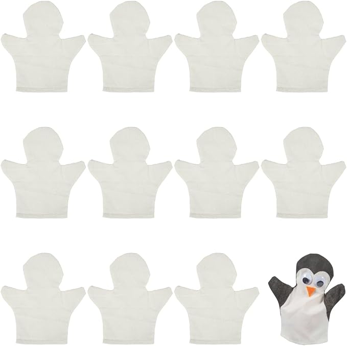 Fun Express DIY Hand Puppets Craft Kits 12 Pack by FunExpress