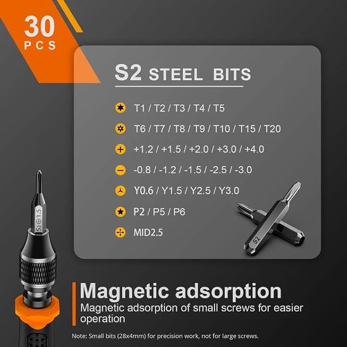 JOREST 40Pcs Small Precision Screwdriver Set, Magnetic Screwdriver Set - Image 3