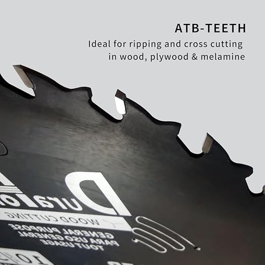 10 Inch 40T & 60T ATB Circular Saw Blades with 5/8 Inch Arbor for Miter/Table Saw, Combo Pack for General Purpose & Fine Finish Wood Cutting