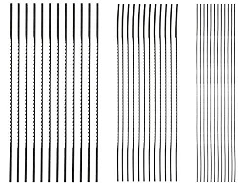 Scroll Saw Blades 10, 14, 21, 24 TPI - Fits SKIL SKL-80182 - Pinned Woodworking Sawblades (Pack of 24, 6 per TPI)