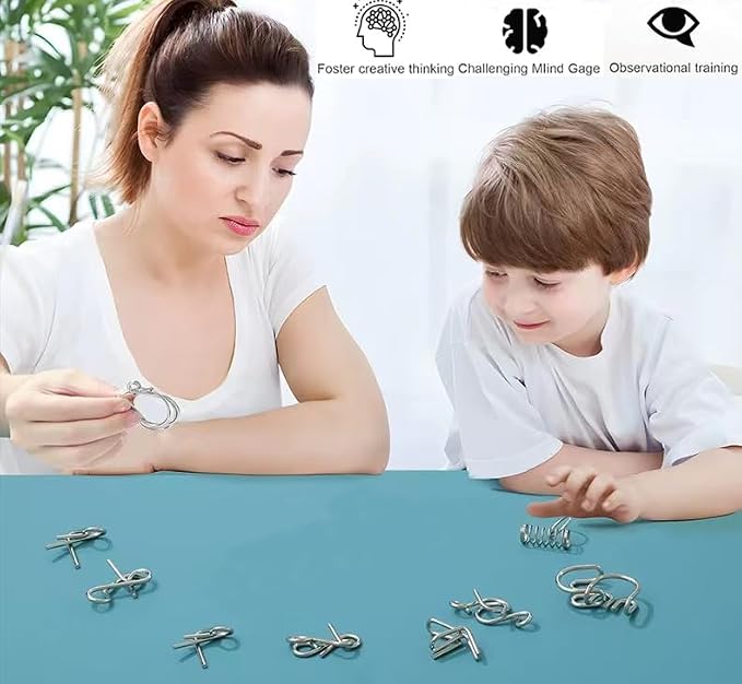 Metal Wire Puzzle Set of 24 - Image 2