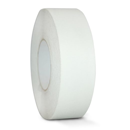 GGR Supplies T.R.U. NST-20C Semi Translucent/Transparent Non-Skid Tape 12 in. Wide x 60 ft. Length Safety Way 60 Grit Anti Slip Traction Tape 32 Mil No Slip