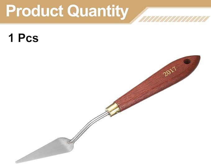 HARFINGTON Palette Knife Painting Tool 2.36" x 0.79" Stainless Steel Teardrop - Image 3