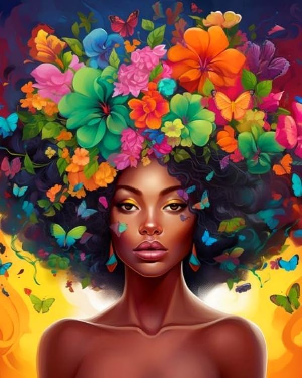 Clendo DIY African Woman Paint by Numbers by Clendo