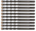 DrillForce 10pcs 7/16 inch x 6 inch SDS Plus Hammer Drill Bits, Rotary Hammer Drill Bits, Ideal for Drill Holes into Masonry, Concrete, Brick & Cinder Block.