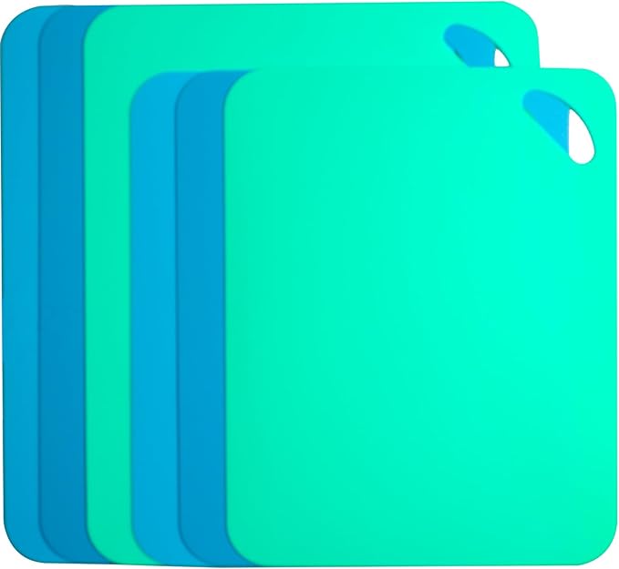 Plastic Flexible Cutting Mats for Kitchen, Cutting Board Sheet for Kitchen by Carrollar