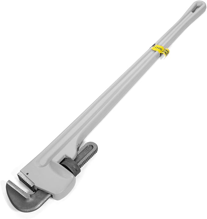 Stark USA 48" Aluminum Straight Pipe Wrench Ideal for 4-inch Pipe Adjustable Plumbing Pipe Wrench Pliers Tool