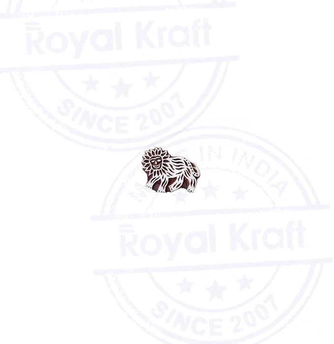 Royal Kraft Wooden Stamps DIY Fabric, Henna Printing Blocks THDtag045 - Image 2