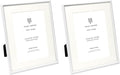 Isaac Jacobs 7x9 White Metal Rope Border Picture Frame, Horizontal & Vertical by IsaacJacobs