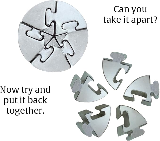 BePuzzled | Spiral Hanayama Metal Brainteaser Puzzle Mensa Rated Level 5 - Image 5
