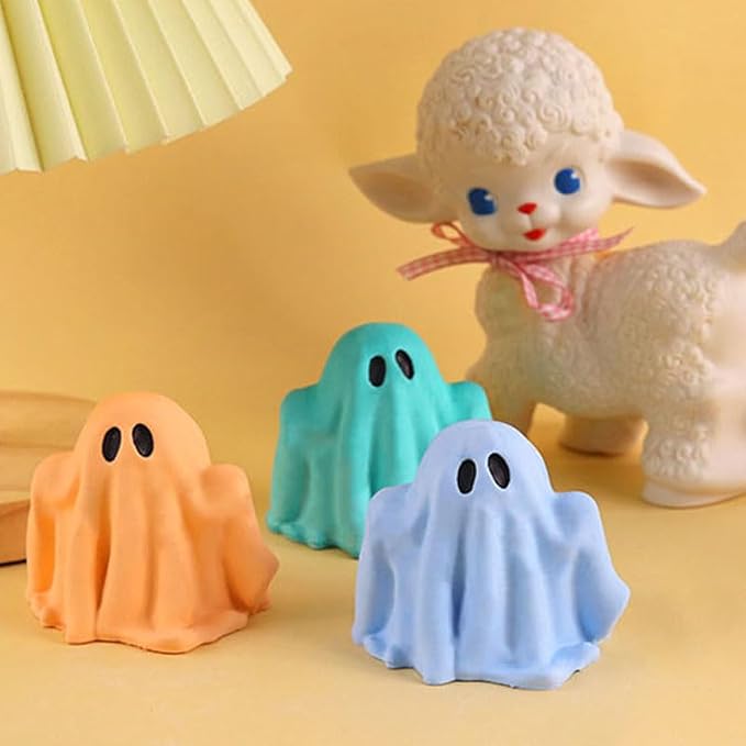 Halloween Ghost Candle Silicone Mold DIY 3D Scented Candle Making Wax Mould - Image 3