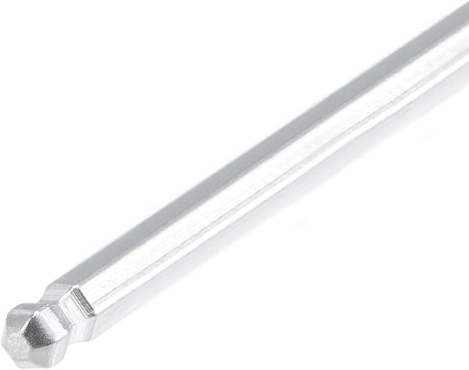 TOP-VIGOR 1Pc 2mm Ball End Hex Key Wrench, L Shaped Long Arm Allen Wrench for Household DIY, Professional Machine Repairing, CR-V