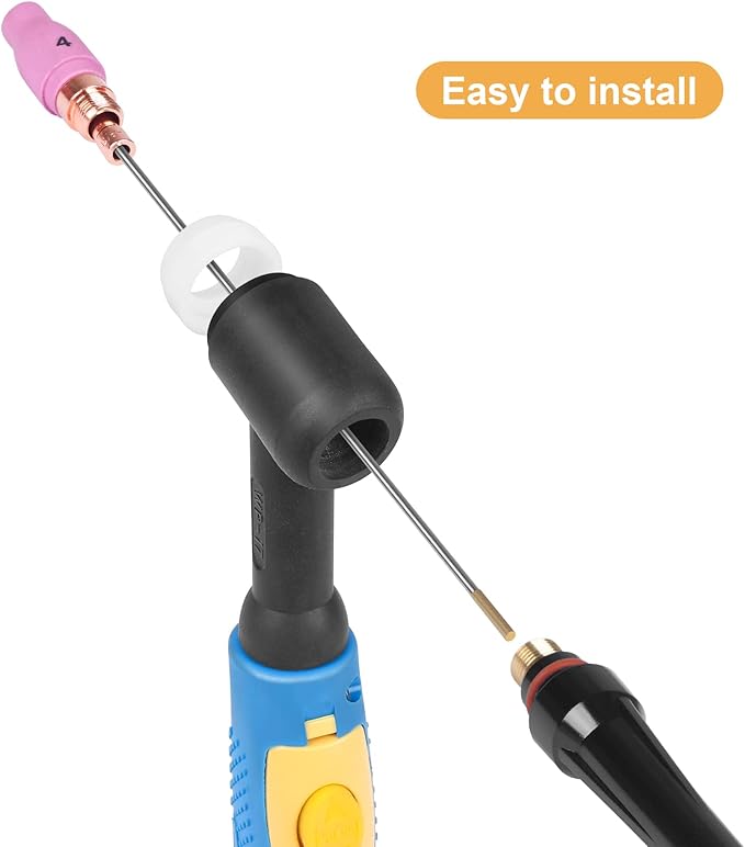TIG Welding Tungsten Electrodes Tungsten Service 10-Pack（Gold - 1.5% Lanthanated Tungsten 1/16"）