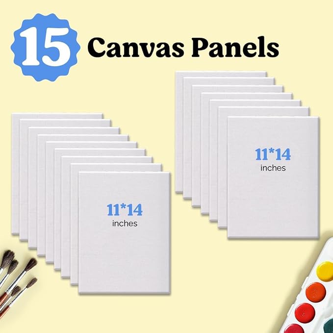 Chalkola 11x14 Canvas for Painting | Blank Canvas Panels for Painting Acrylic - Image 2