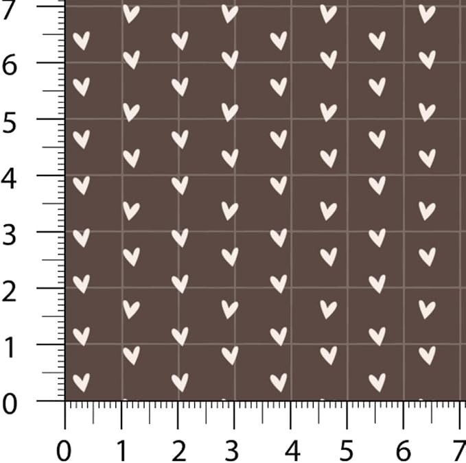 Patchwork Fabric Panel 100x155 cm, 100% Cotton Satin, 6 Coordinated Heart & Dot - Image 6