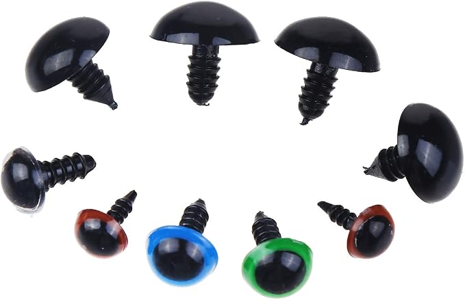 370 PCS 5mm-20mm Solid Black Eyes - Image 6