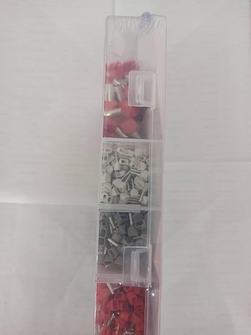 Lytool Double Wire Ferrule Kit 8-22 AWG, 750Pcs Dual Bootlace Ferrule Kit Wire Ferrules Twin Ferrules Connectors Wire Terminal Connector, Insulated Cord Pin End Terminal Great Assortment Ferrules Kit