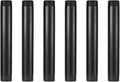 GeilSpace 1" × 8" Pre-Cut Black Metal Pipe, Industrial Steel Fits Standard One Inch Threaded Pipes and Fittings - Vintage DIY Industrial Shelving (1" × 8", Black)