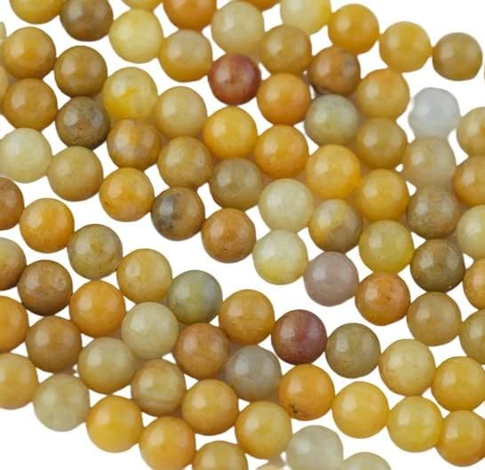 Zenkeeper 108 Pcs Yellow Jade Beads - Image 5