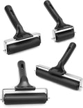 UCEC 4 Pack Brayer Rollers for Crafting – Durable Rubber Ink Roller, Brayer by UCEC
