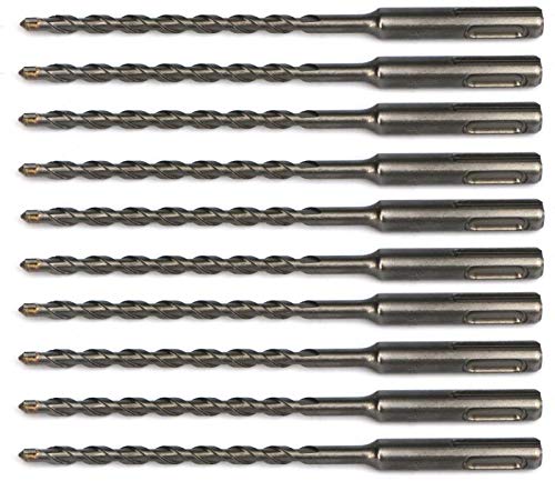 10PCS, 3/16" x 6", SDS Plus, Hammer Drill Bits, Rotary Hammer Drill Bits