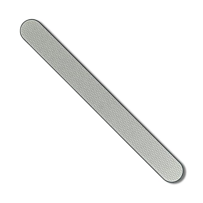 Caswell-Massey Diamond Dust Nail File, Professional Washable Nail Buffer Crafted from Polished Steel, Durable & Long-Lasting, Pre-Polish Care, 7 In