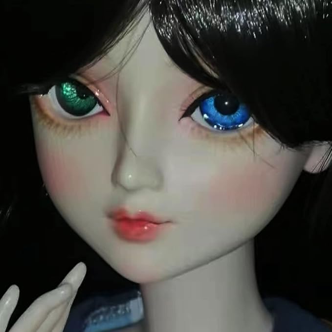 8 Pairs of 4 Colors 22mm Half Round Realistic Acrylic Eyes - Image 5