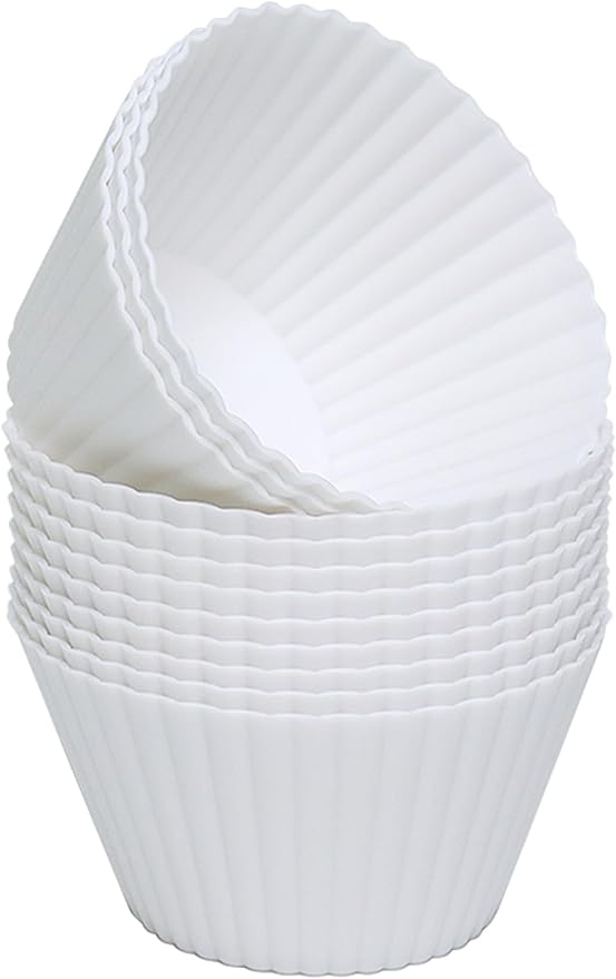 Extra Large Silicone Cupcake Muffin Cups 12 Pcs | Non-stick, by Pharamat