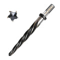 7/16" Bridge Construction Reamer Drill Bit, M2 HSS Taper Chucking Reamer for Steel Alloy Metal Wood Plastic, 3/8" Non-Slip Shank, 5-Spiral Flutes Car Reamer, to Align or Enlarge Holes, 11mm