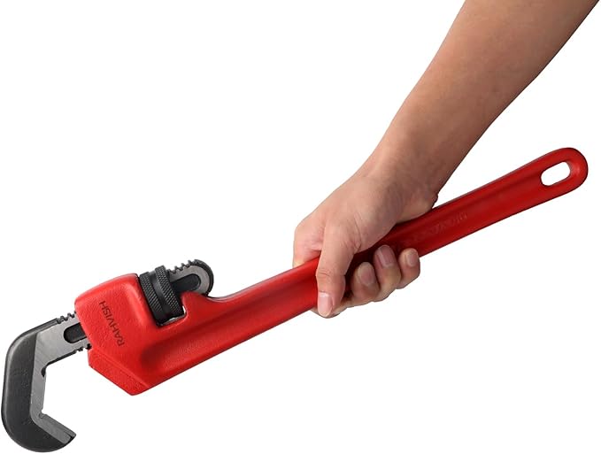 14-1/2-inch Heavy Duty Hex Pipe Wrench, Model E-114 Straight Plumbing Wrench