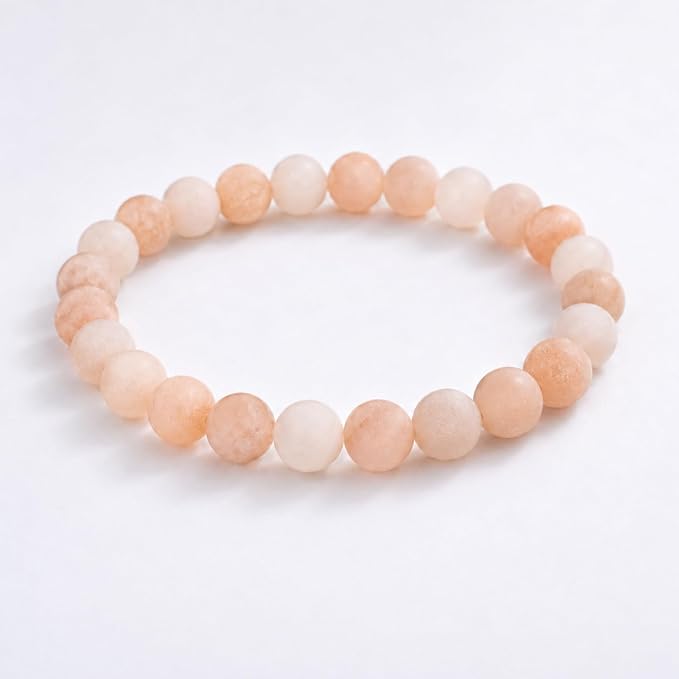 60pcs Natural Matte Light Pink Aventurine Gemstone Beads，6mm Frosted Round - Image 4