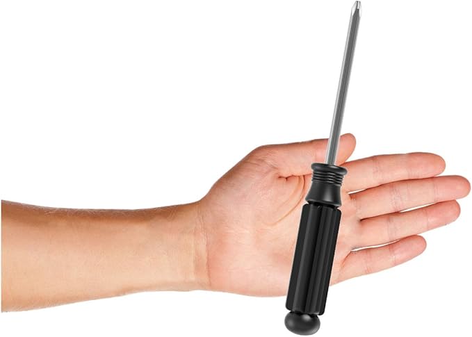 5PCS Mini Phillips Screwdriver, 5mm Cross Head with Clear Non-slip Handle for Small Appliances, 5.71"(145mm) Total Length, Magnetic