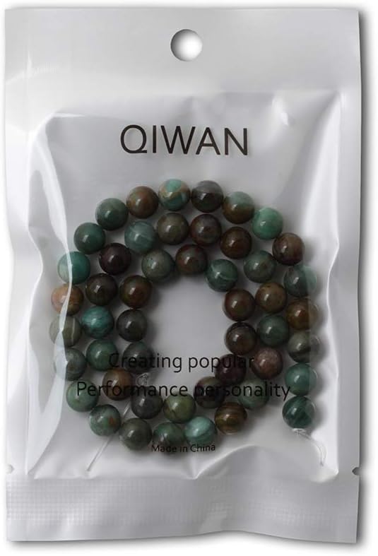 35PCS 10mm Natural Dragon Blood Jade Round Loose Beads Stone Beads - Image 5