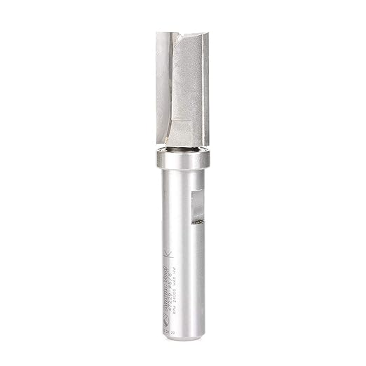 Amana Tool 47229 Carbide Tipped Flush Trim Plunge Template 5/8 D x 1-1/4 Inch CH x 1/2 SHK w/Upper Ball Bearing Router Bit