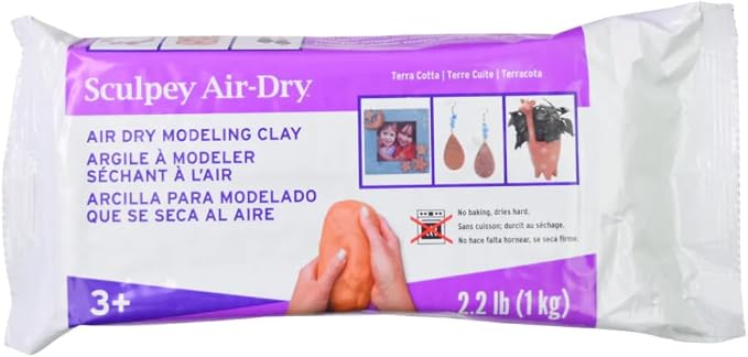 Sculpey Air-Dry, Premium Air Dry Clay, Terra Cotta, No Baking Required - Image 4