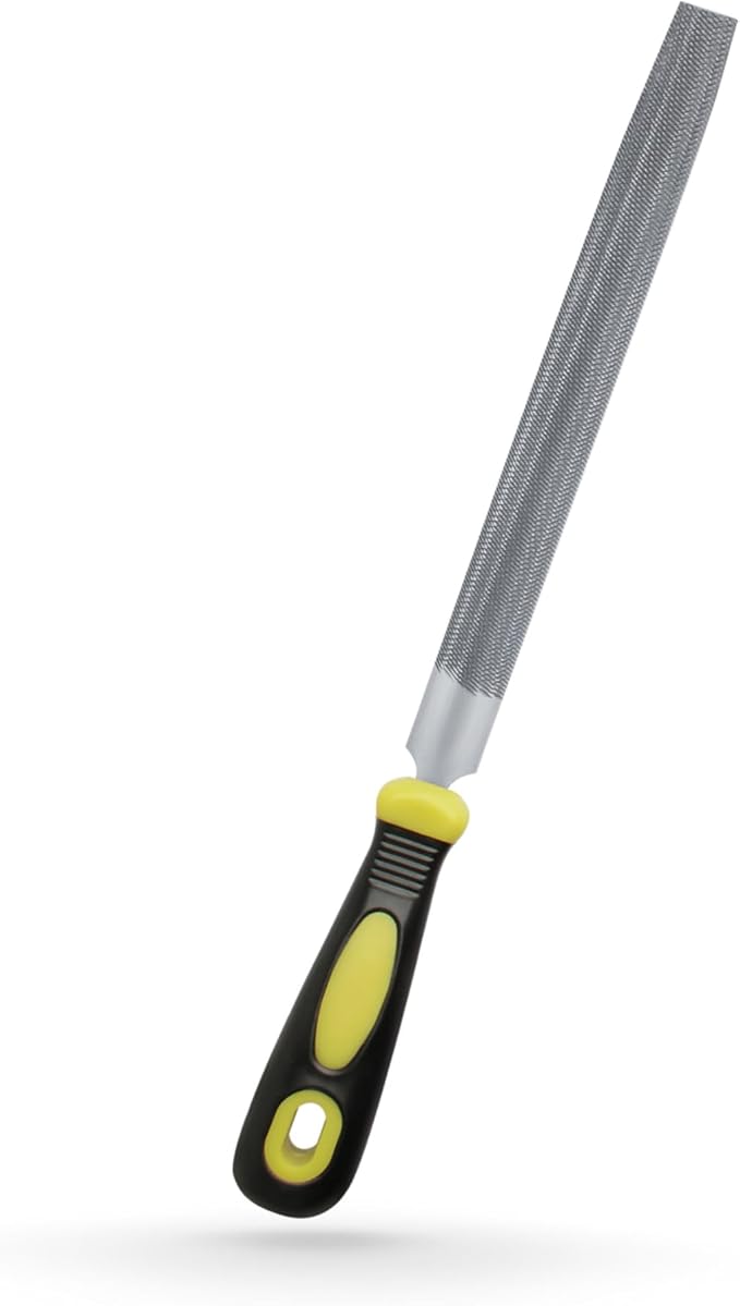 8-Inch Half Round Bastard Double Cut With Handle File for Metal Files (1 Count - 21745N)