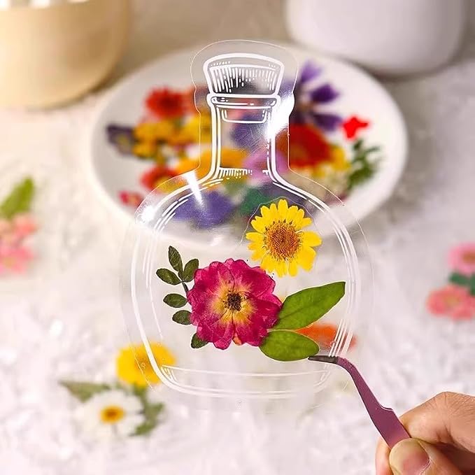 LiveOnce 60pcs DIY Dried Flower Bookmarks - Image 2